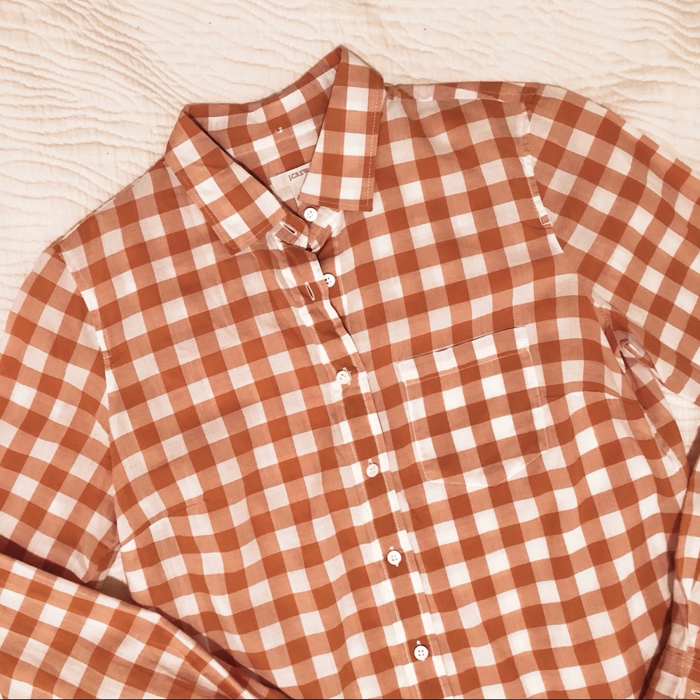 J.Crew Plaid Oxford
